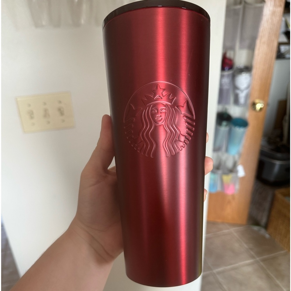 Red cold cup